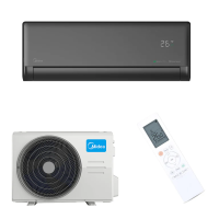 Klima uređaj Midea Solstice EZ-12RD6-I/EZ-12RD6-O, 3.5 kW, Inverter,  Wi-Fi, CRNA